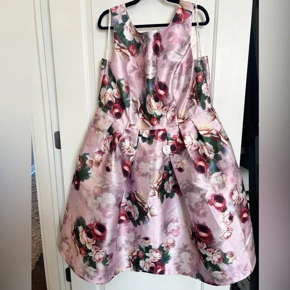 strapless open back dress Chic Baby Pink 3D Flowers Mermaid Evening Dress 2025 SS207, Lilac / 16